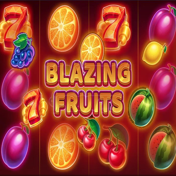 Blazing Fruits slot logo by Inbet Games at Slotrize Casino